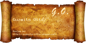 Guzmits Ottó névjegykártya